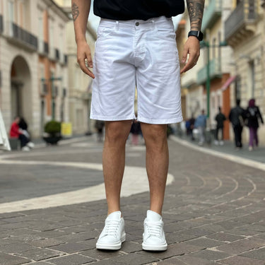 Bermuda jeans bianco - FLAG STORE